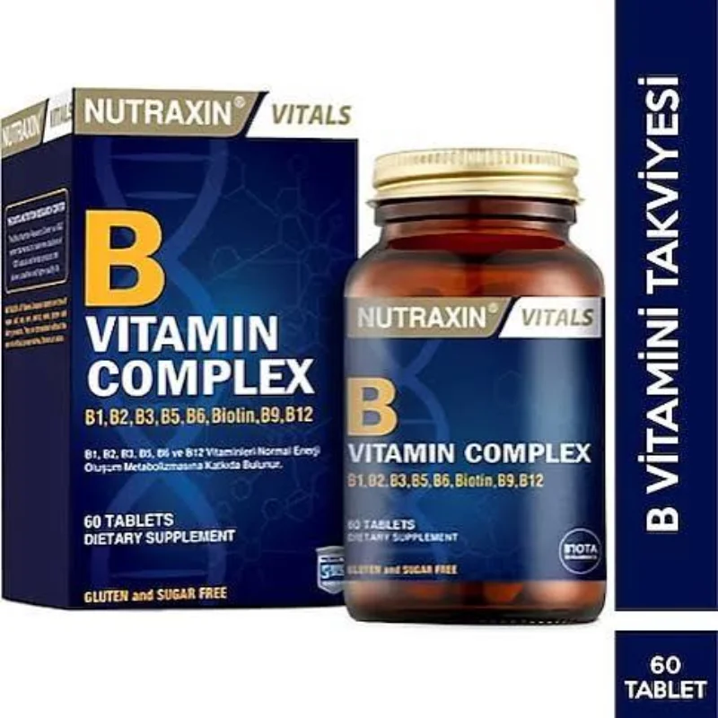 Nutraxin B Complex Vitamin 60 Kapsül